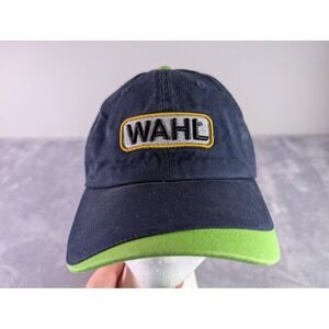 Wahl Lithium Ion Baseball Cap Navy Blue Lime Green Embroidered Adjustable Hat